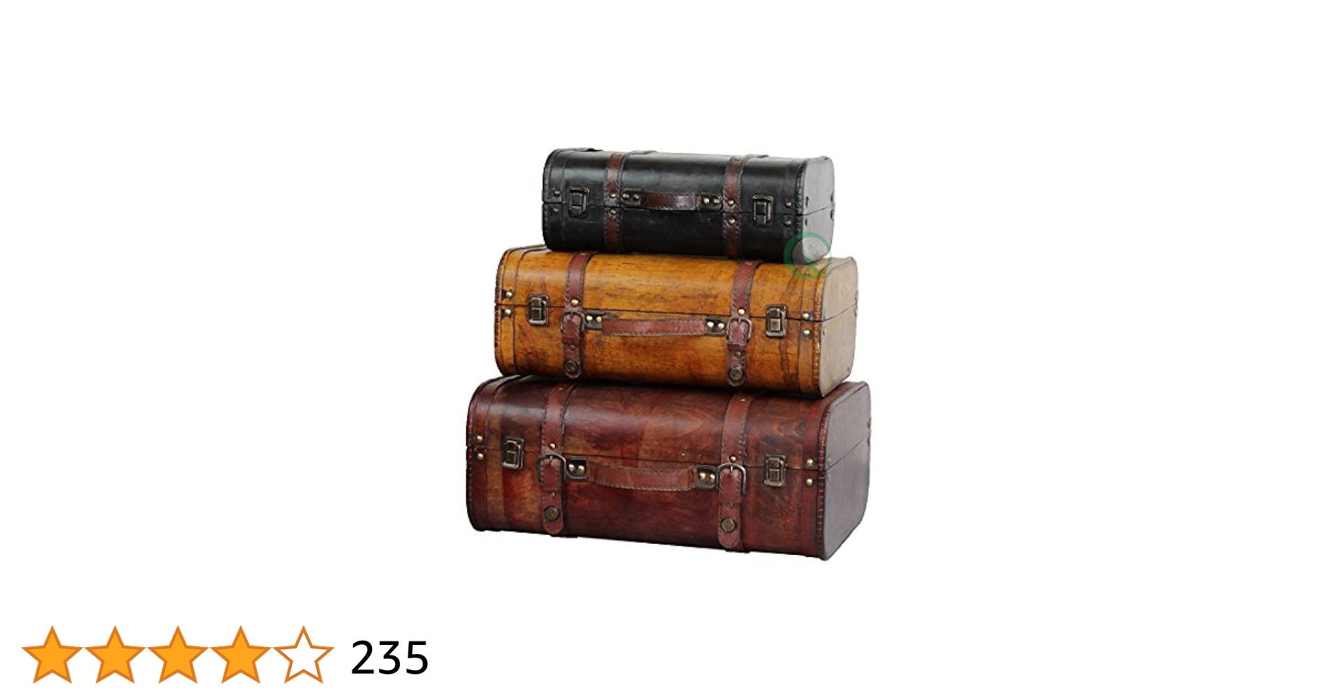 Amazon.com: Vintiquewise(TM 3-Colored Vintage Style Luggage